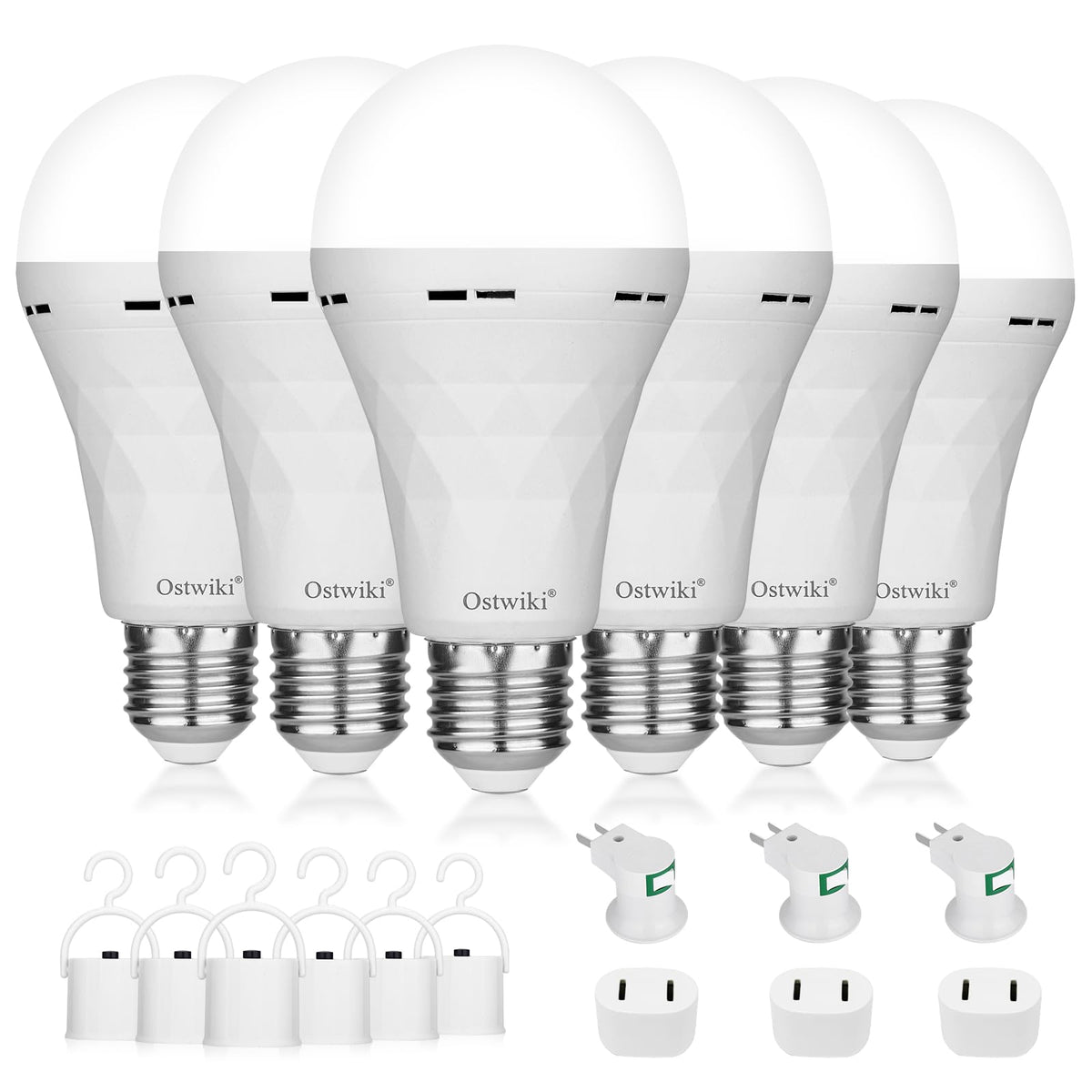 Ostwiki rechargeable light bulb ready for daily use and emergencies.