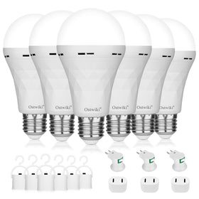 Ostwiki rechargeable light bulb ready for daily use and emergencies.