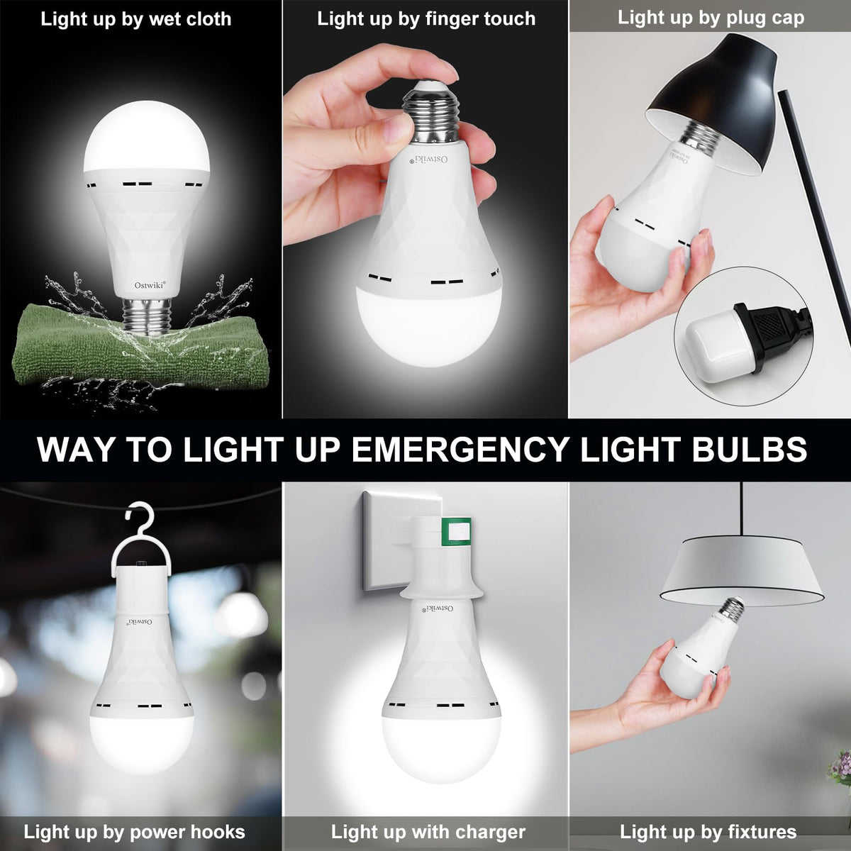 Ostwiki emergency bulb charging to illustrate self-charging capability