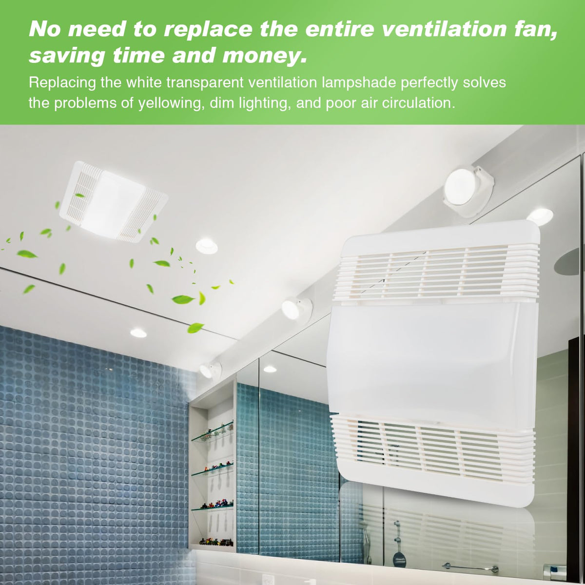 Osyyhe 85315000 Nutone lens replacement maintains clean, bright bathroom airflow