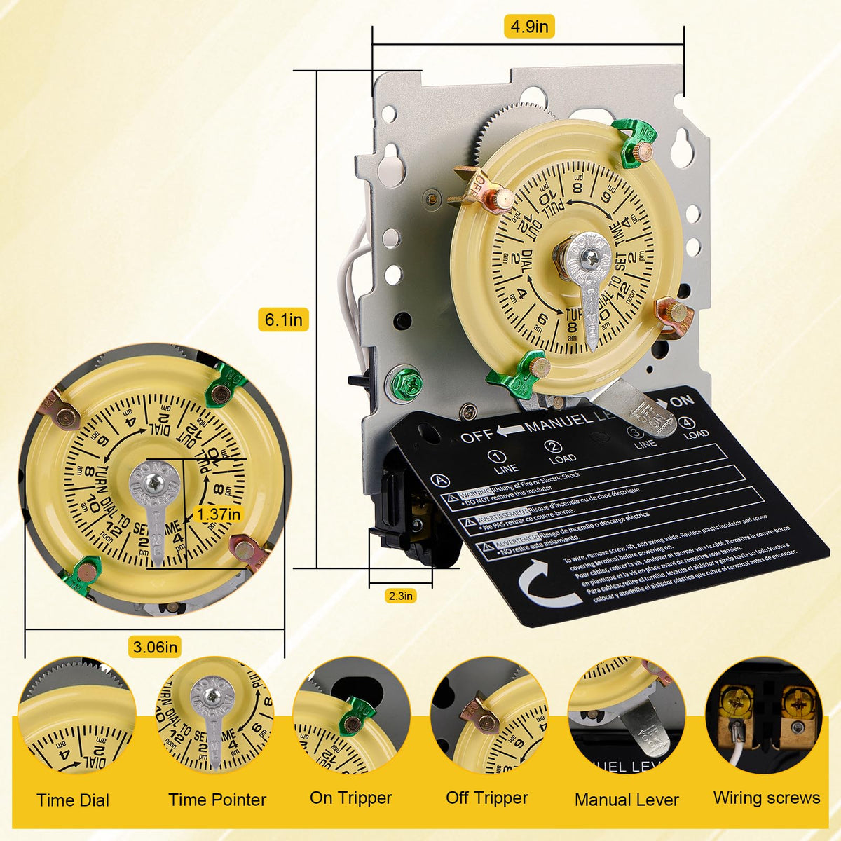 Osyyhe T104M DPST dual circuit switch for independent control.