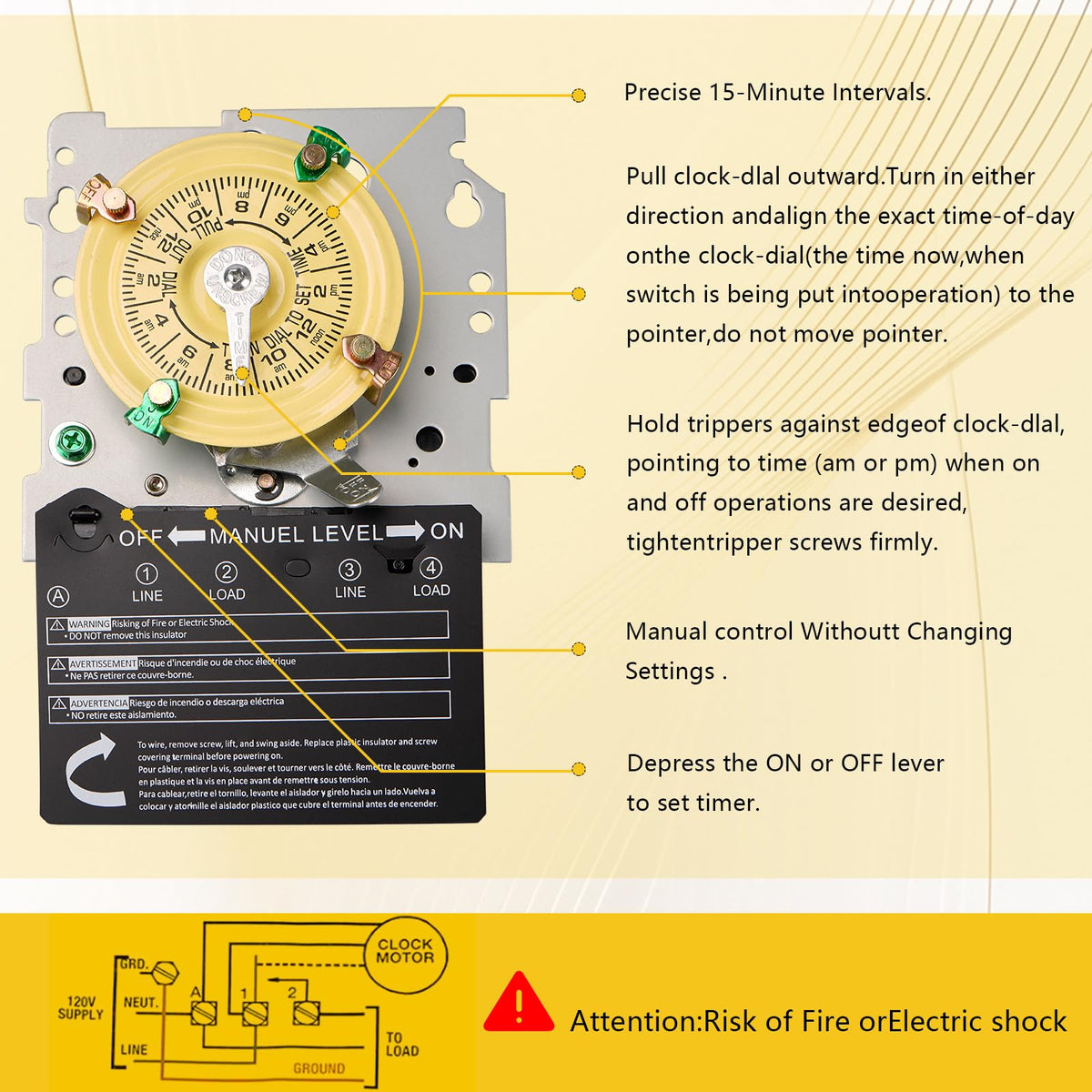 Osyyhe T104M outdoor timer in rugged weatherproof housing.