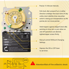 Osyyhe T104M outdoor timer in rugged weatherproof housing.
