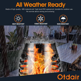 Otdair Solar Torch Flame Patio adds welcoming backyard illumination.