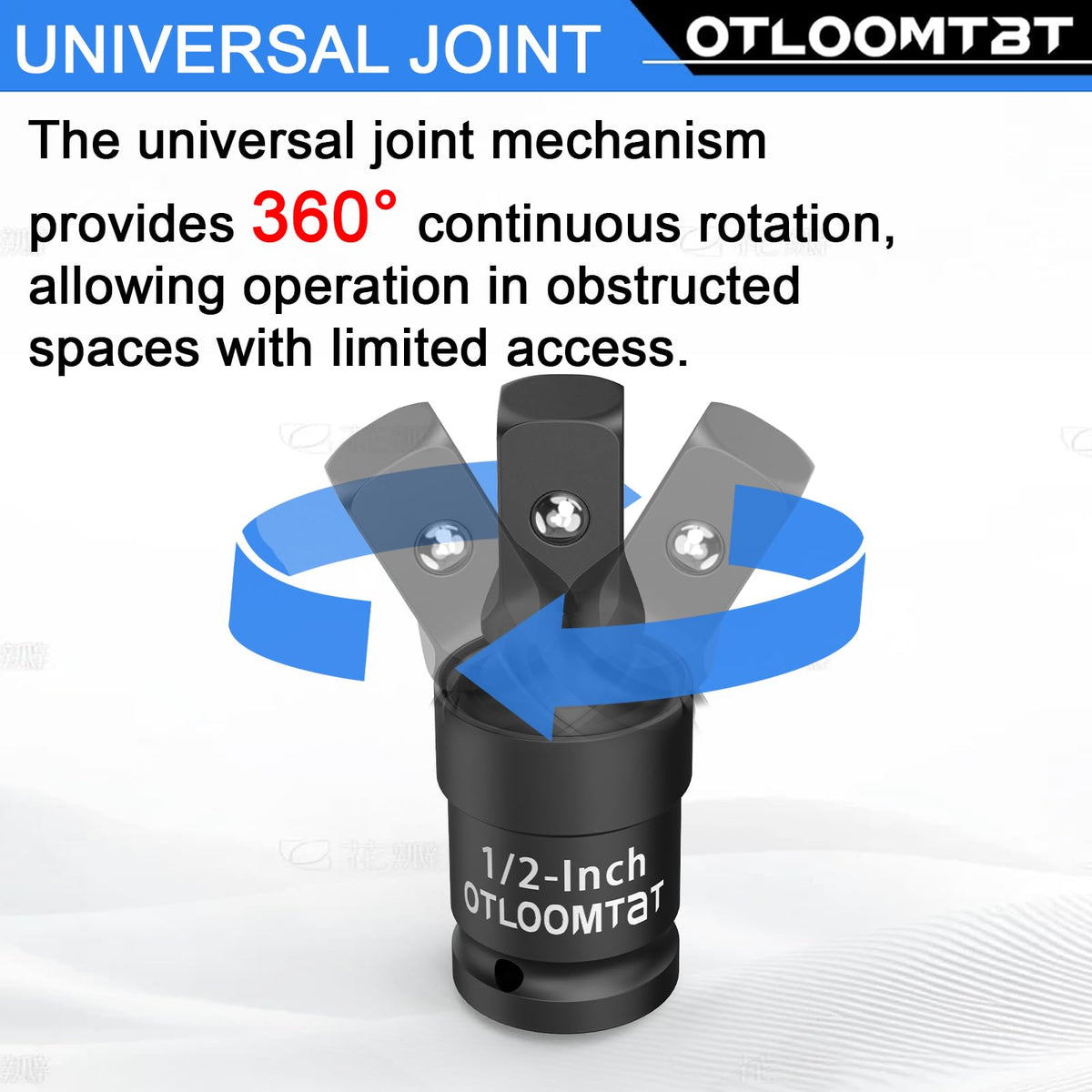 OTLOOMTBT spring ball detent secures sockets for quick, reliable tool changes.