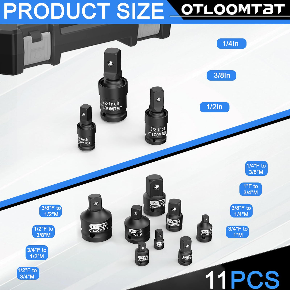 OTLOOMTBT swivel system enables 360° access in tight spaces for DIY projects.