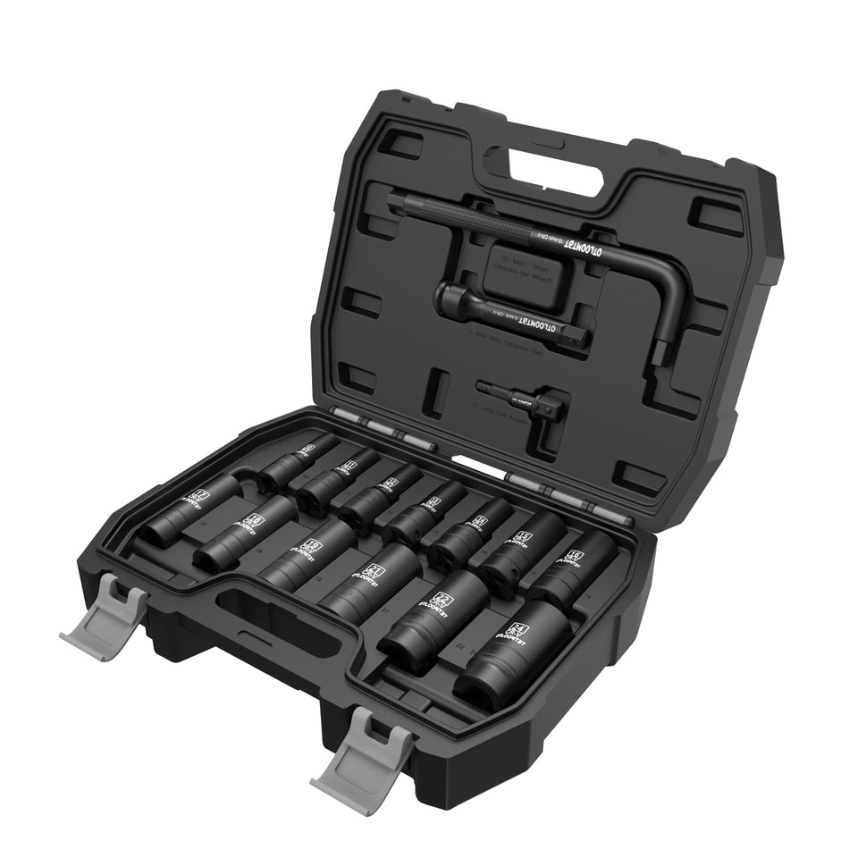 OTLOOMTBT half-inch drive thicker impact socket set with durable construction for heavy torque tasks.