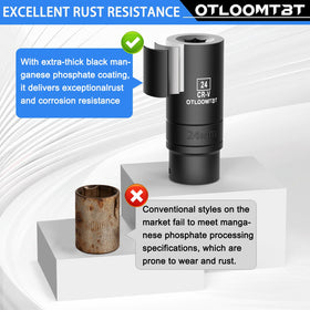OTLOOMTBT manganese phosphate coating close-up shows anti-corrosion protection