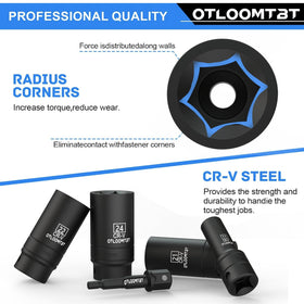 OTLOOMTBT premium organizer keeps sockets and adapters neatly arranged.