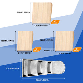 Otoolling hardwood wedges 4-2x5-2cm help secure tool heads in seconds