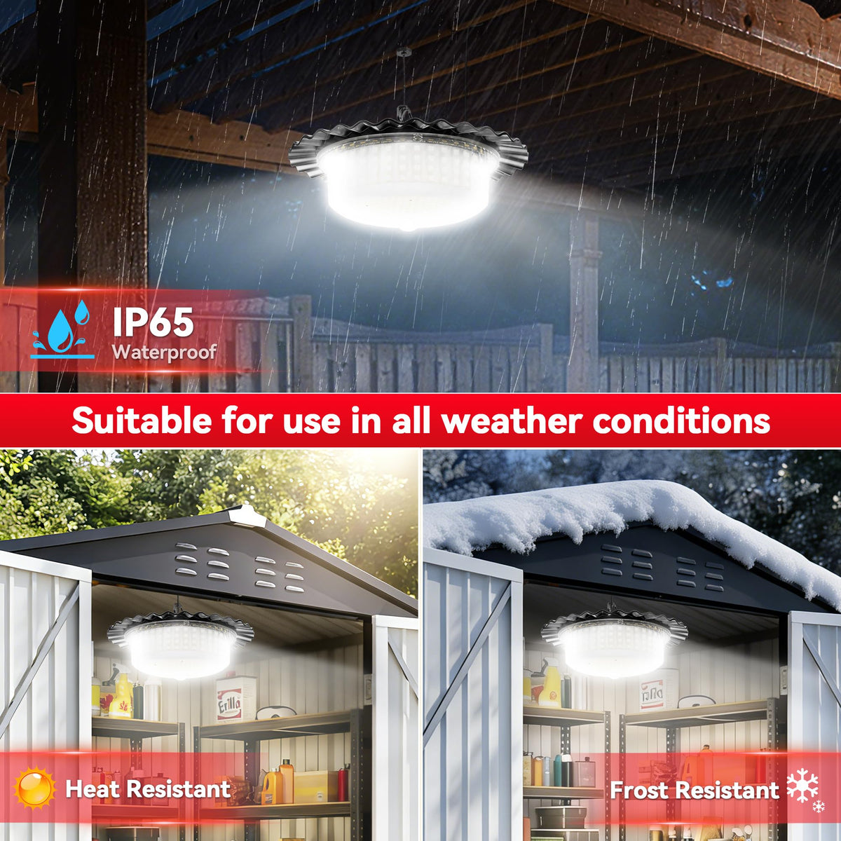 Otovoda 396 LEDs delivering bright, even lighting for barns and garages