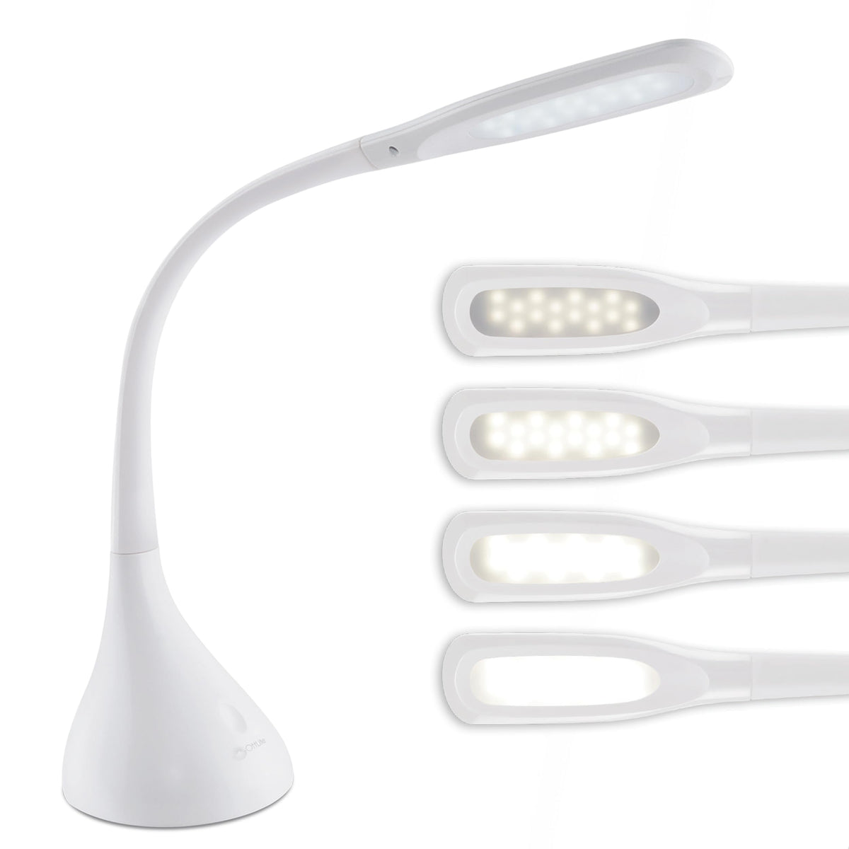 OttLite Creative Curves desk lamp with adjustable neck for precise task lighting.