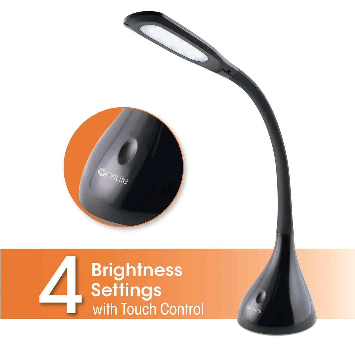 OttLite Creative Curves LEDs last up to forty thousand hours.