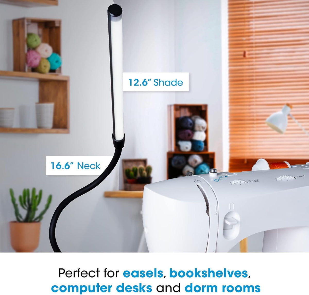 OttLite eye-health LED light supports comfortable viewing during long sessions.