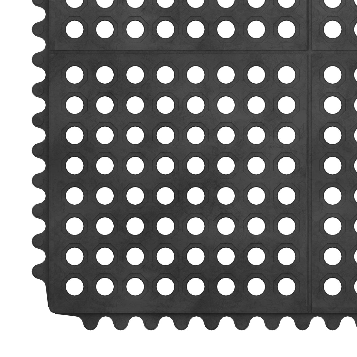 Ottomanson 36x36 mat offers comfort and traction in tight work zones.