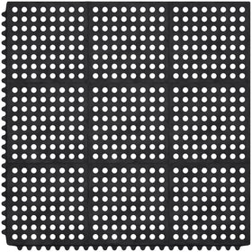 Ottomanson heavy-duty rubber floor mat with non-slip backing for safer work areas.