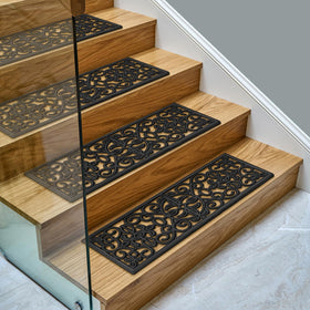Ottomanson pack of five makes outdoor stairs safer for muddy boots and pets.