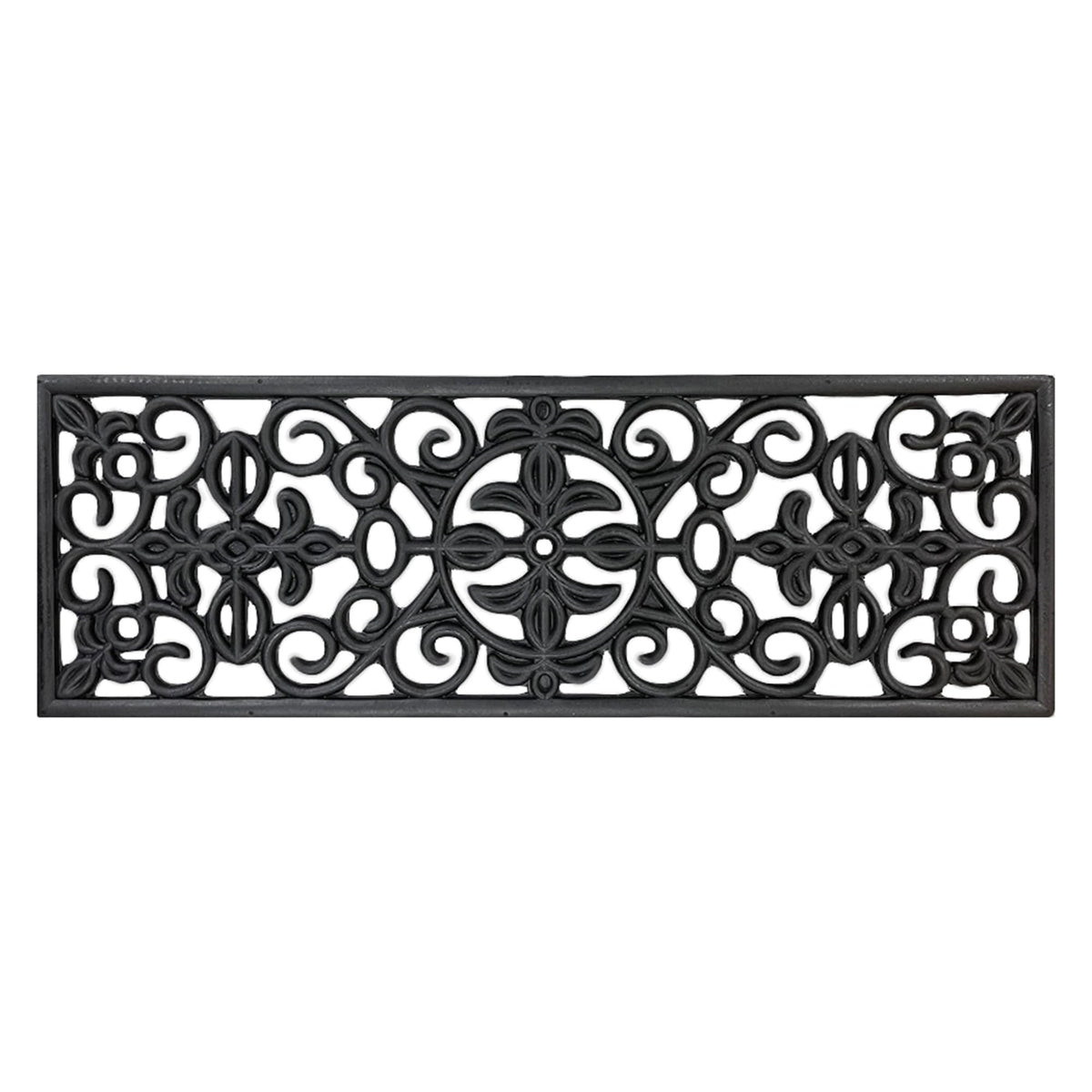 Ottomanson front porch, deck, and RV steps gain safer footing with scroll pattern.