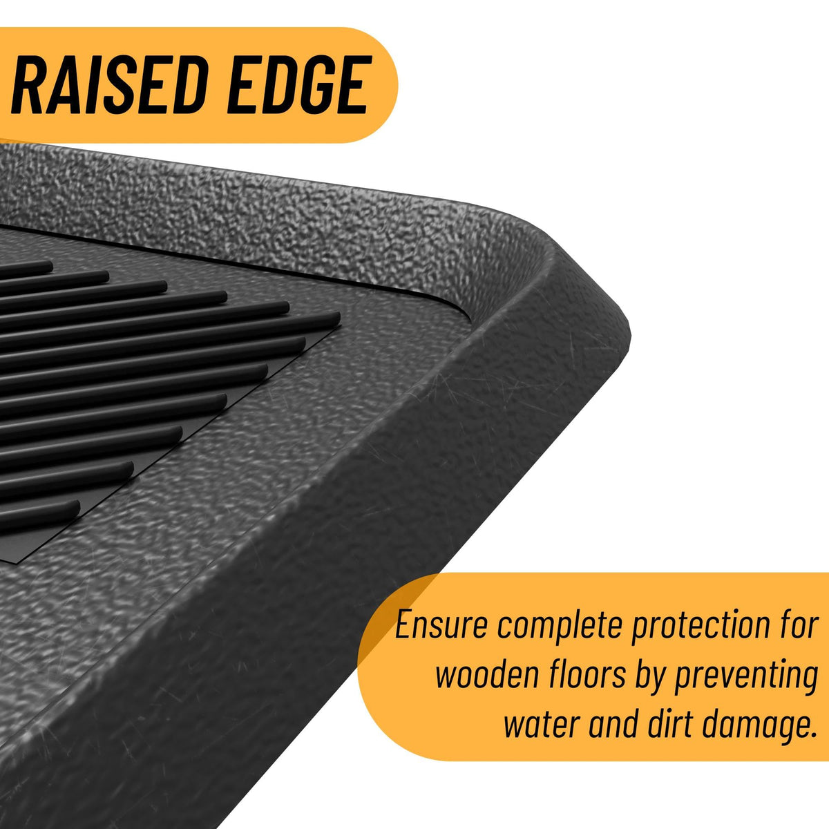 Ottomanson non-slip boot tray keeps shoes stable on wet surfaces