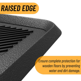 Ottomanson non-slip boot tray keeps shoes stable on wet surfaces