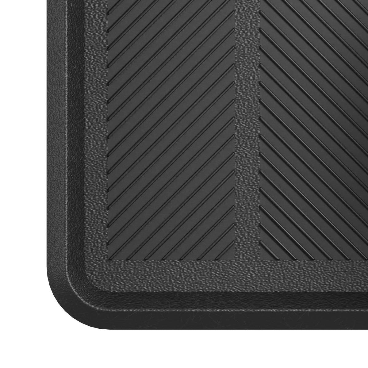Ottomanson black boot tray fits porches, garages, sunrooms, and doorways