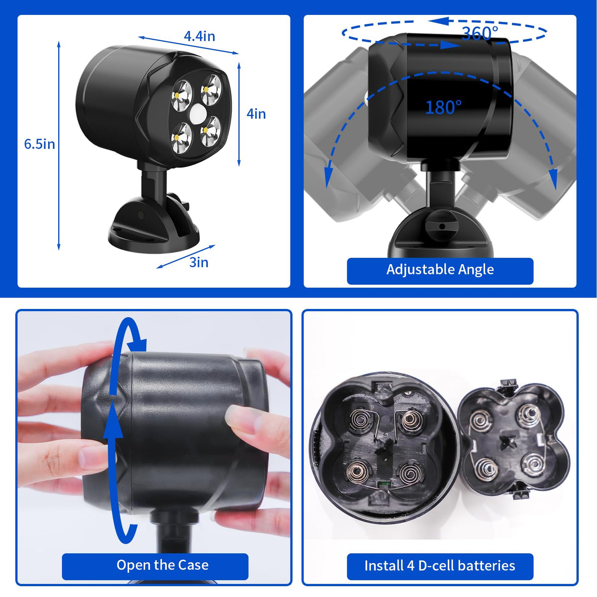 OTTYMER wall-mount with screws shown for secure outdoor installation