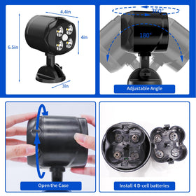 OTTYMER wall-mount with screws shown for secure outdoor installation