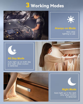 OTWKAY color temperature adjustment options shown on the 10-5 inch light