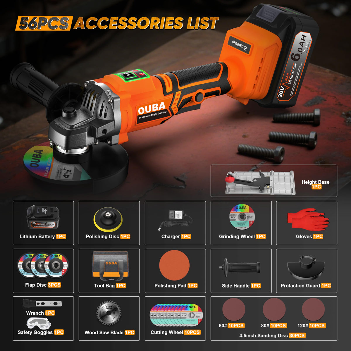 OUBA 4.0Ah battery and fast charger keep you productive on site