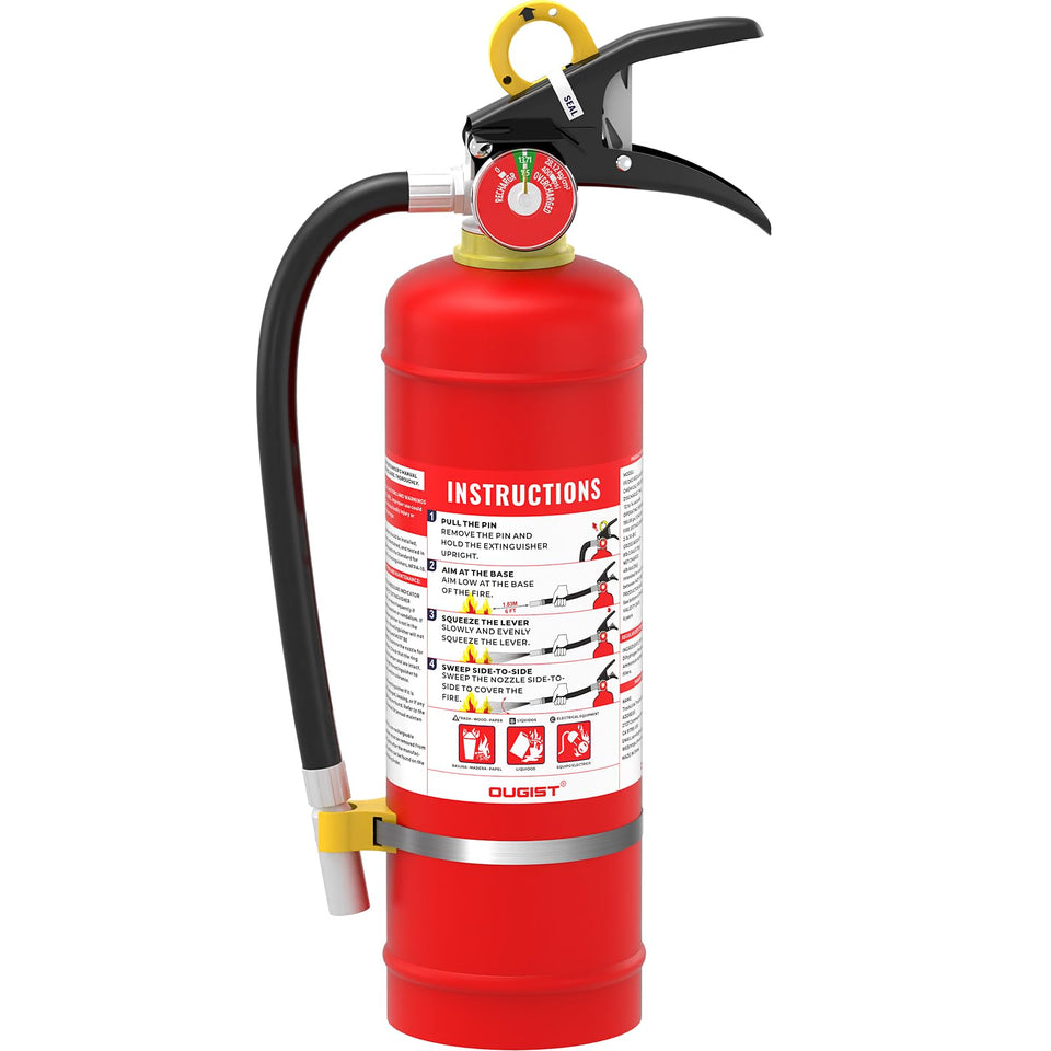 Ougist ABC extinguisher compact design for easy storage at home or office.