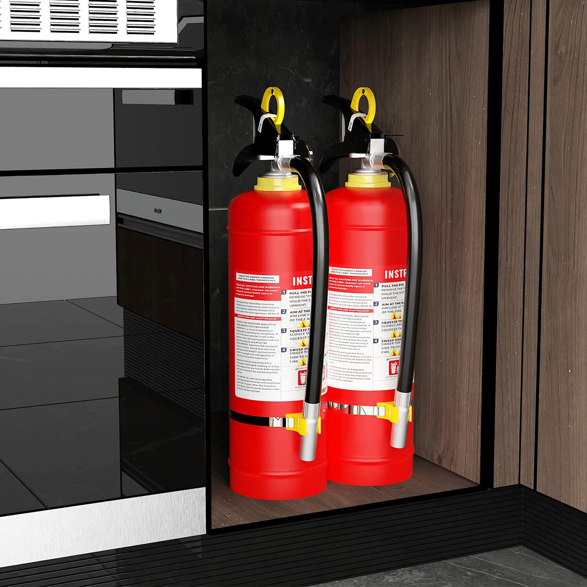 Ougist ABC powder extinguisher helps address electrical faults safely.