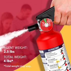 Ougist ABC 2.5 lb design offering portable protection for home and car.