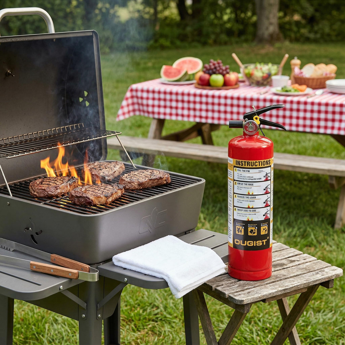 Ougist ABC extinguisher in 2-pack for versatile home safety.