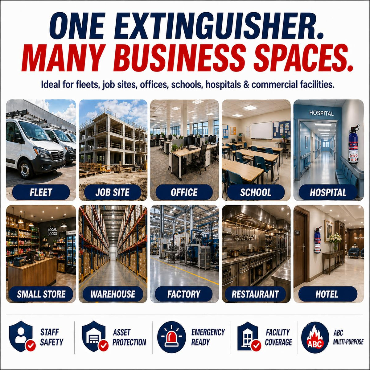 Ougist ABC fire extinguisher leak-proof design, reliable in transit and storage.