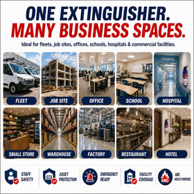 Ougist ABC fire extinguisher leak-proof design, reliable in transit and storage.