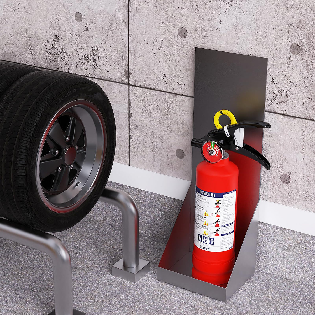 Ougist FF1KG-2Pack fire-extinguisher kit ready for deployment.