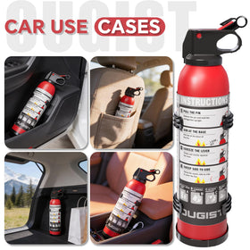 Ougist portable extinguisher ready for car or boat mounting.