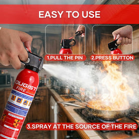 Foam extinguisher from Ougist leaves no powder residue on surfaces