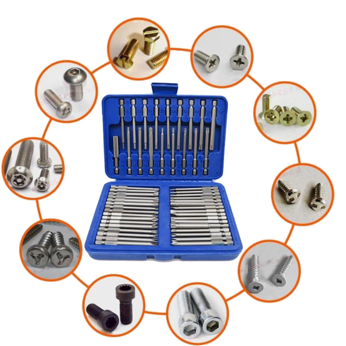 OUKENS built-in bit securing system locks bits safely