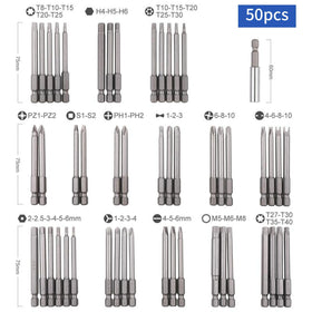 OUKENS chrome-vanadium steel bits collection offers durability