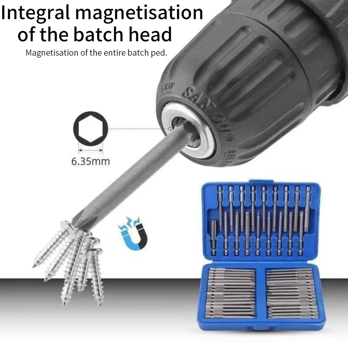 OUKENS magnetic expansion bit holder provides secure retention during use