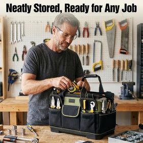Ounic large tool bag exterior profile with wide opening for quick access.