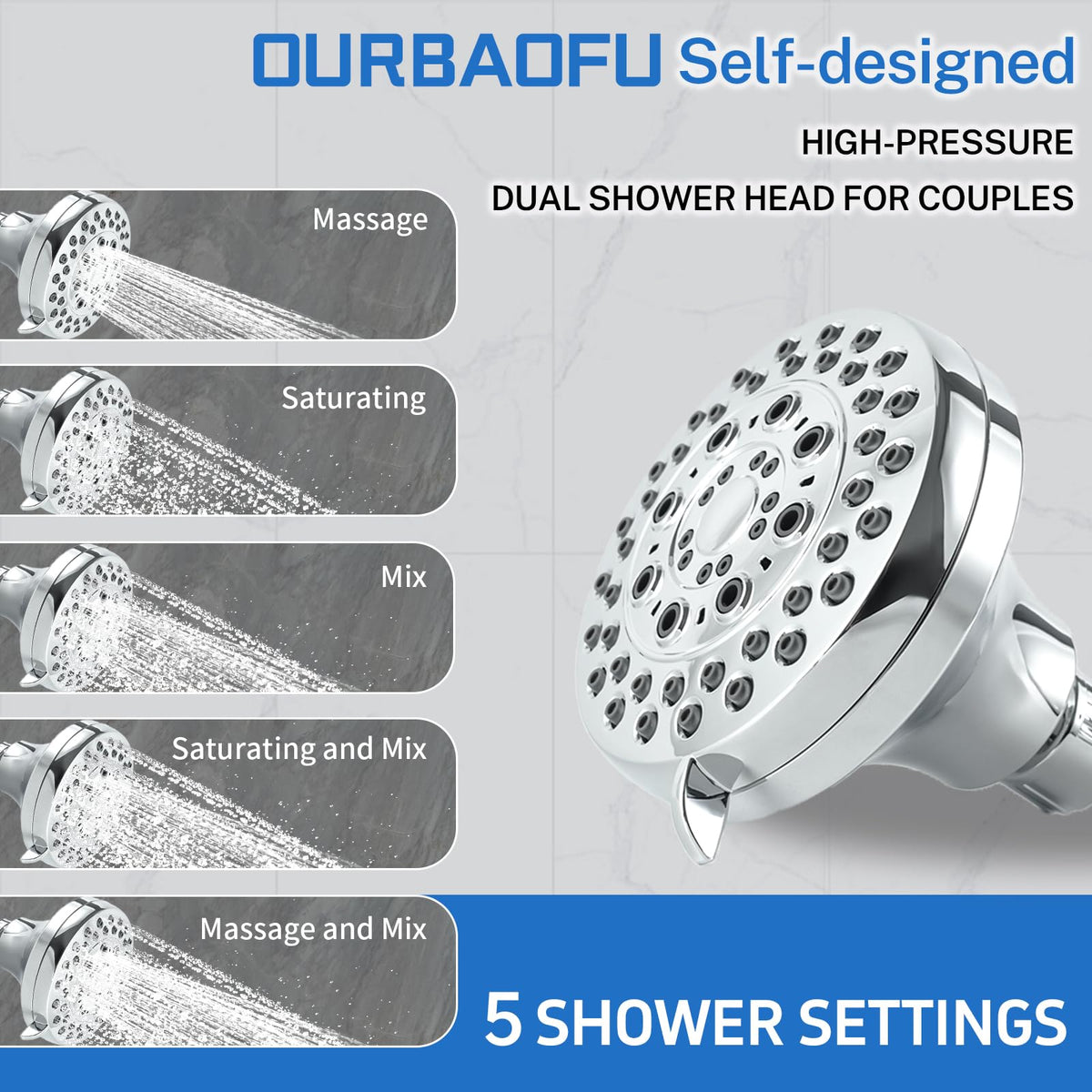 Ourbaofu tool-free installation protects walls and speeds up setup.