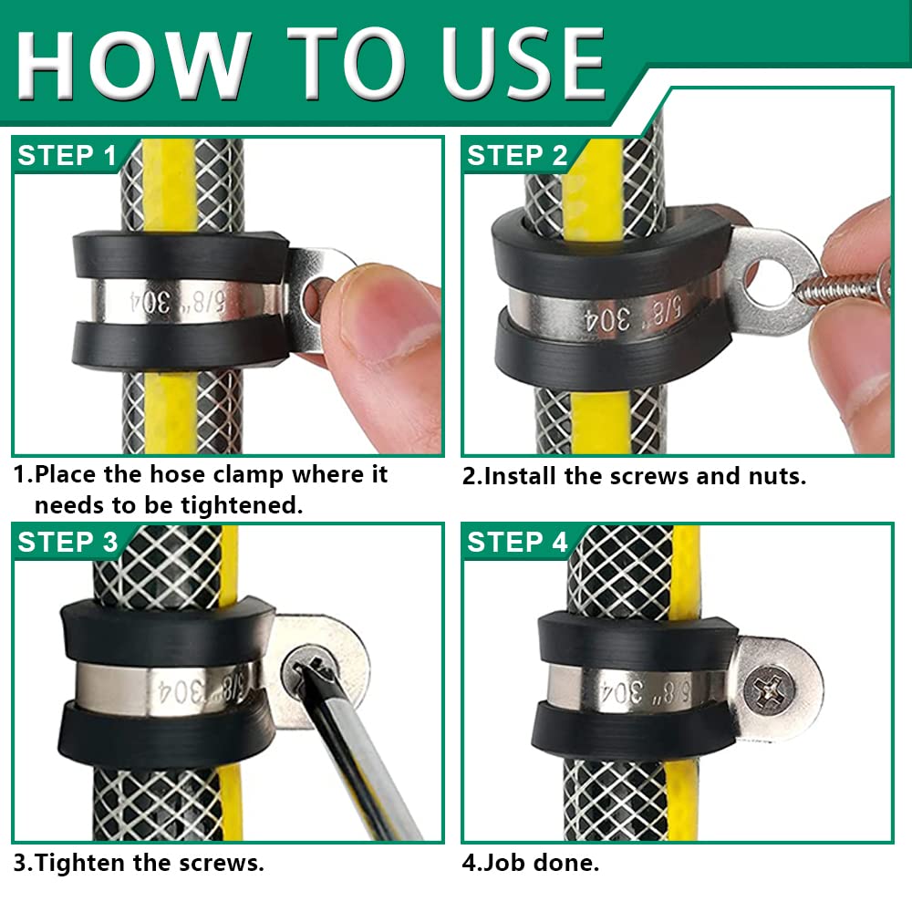 OURU clamps suit automotive, marine, and outdoor projects for durable line management.