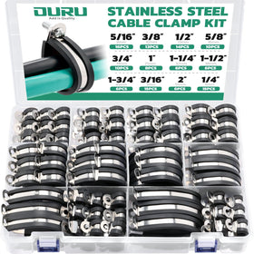 Ouru cable clamps assortment box keeps automotive wiring neatly organized for quick projects