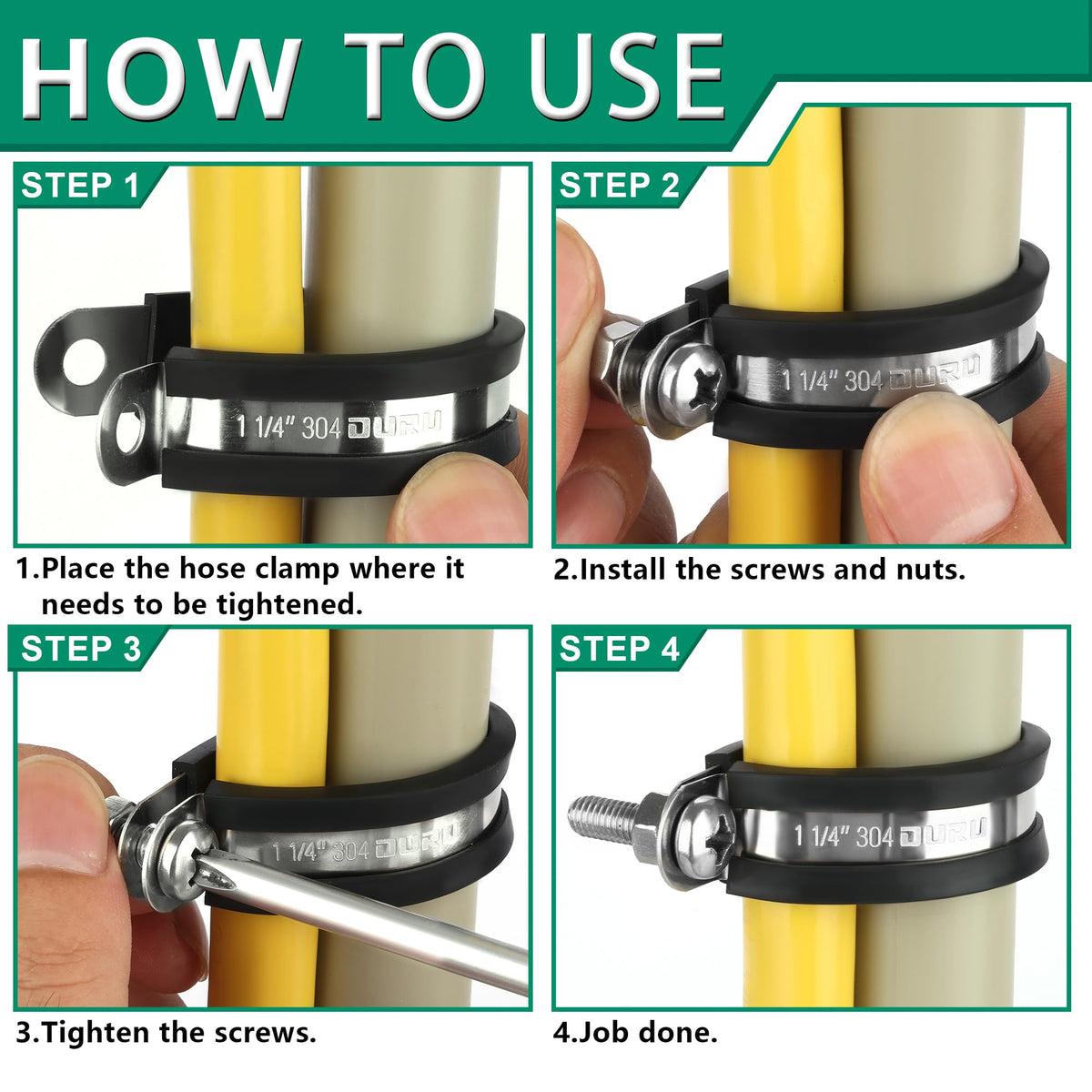 Ouru marine-grade rubber P-clamps withstand harsh environments on boats