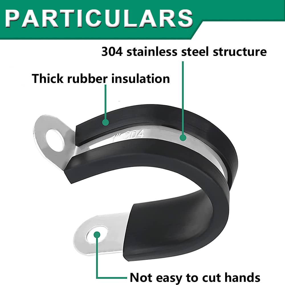 OURU rubber-insulated clamps cushion cables against vibration for safer installs.