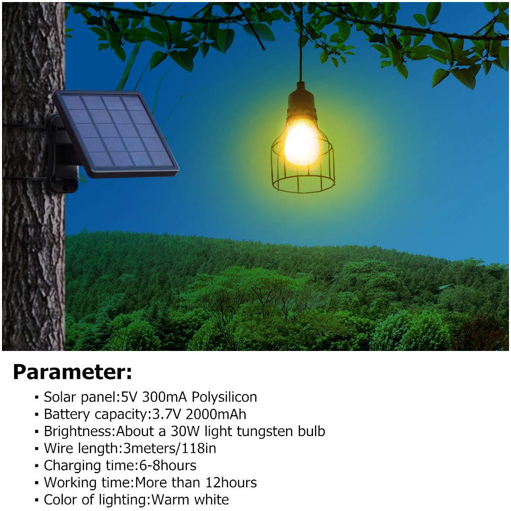 Ousam Led simple hanging installation for sheds, decks, and patios.