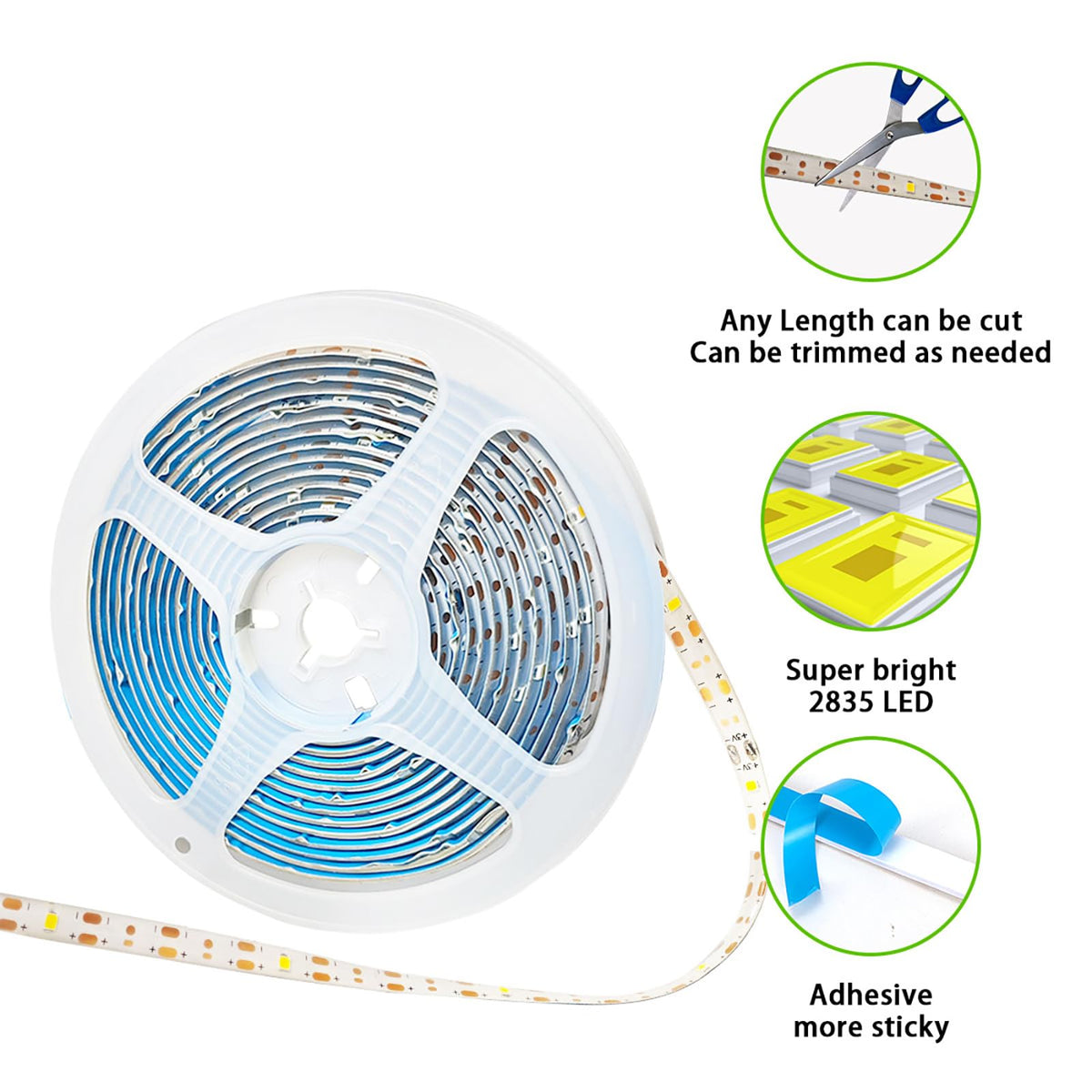 Ousam Led IP65 waterproof strip withstands rain for durable outdoor use