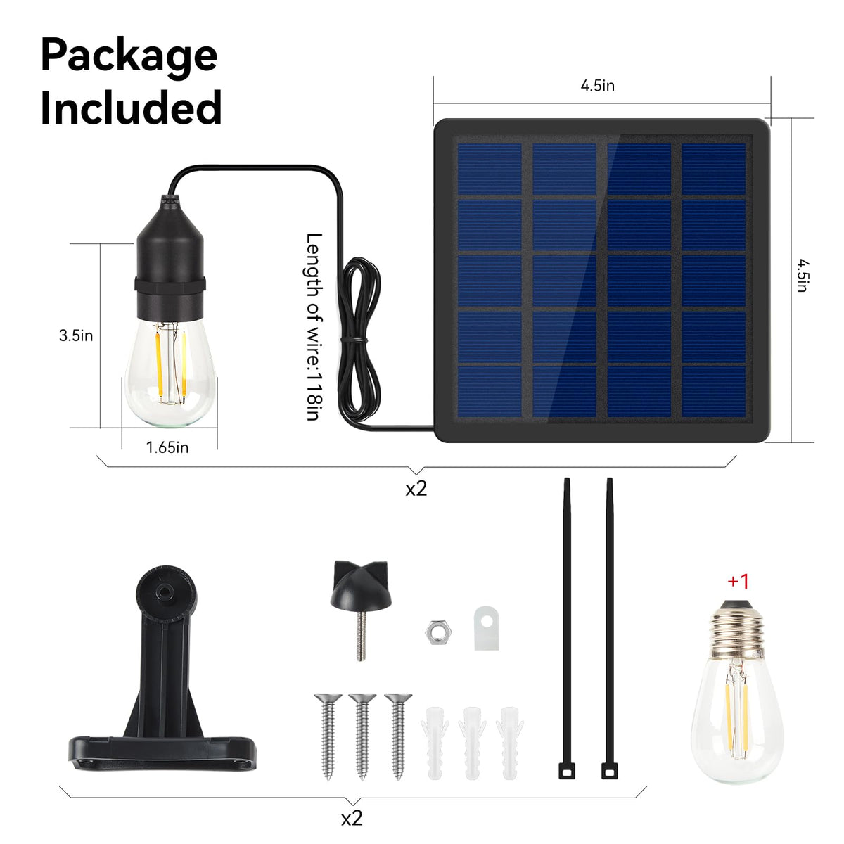 Ousam Led IP65 weatherproof design withstands outdoor conditions.